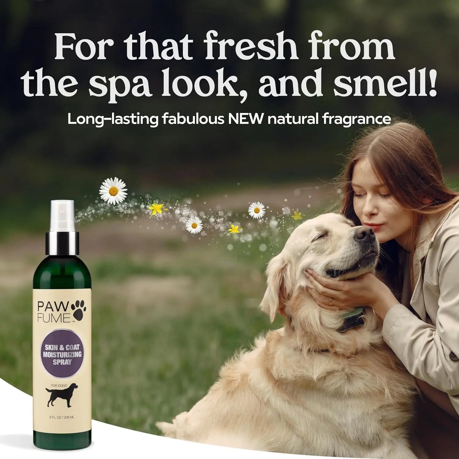 PAWFUME Deshedding Dog Shampoo & Conditioner – Probiotic Detangling Formula