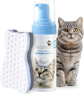 Waterless No-Rinse Cat Shampoo Foam & Brush Kit – Hypoallergenic, 5oz
